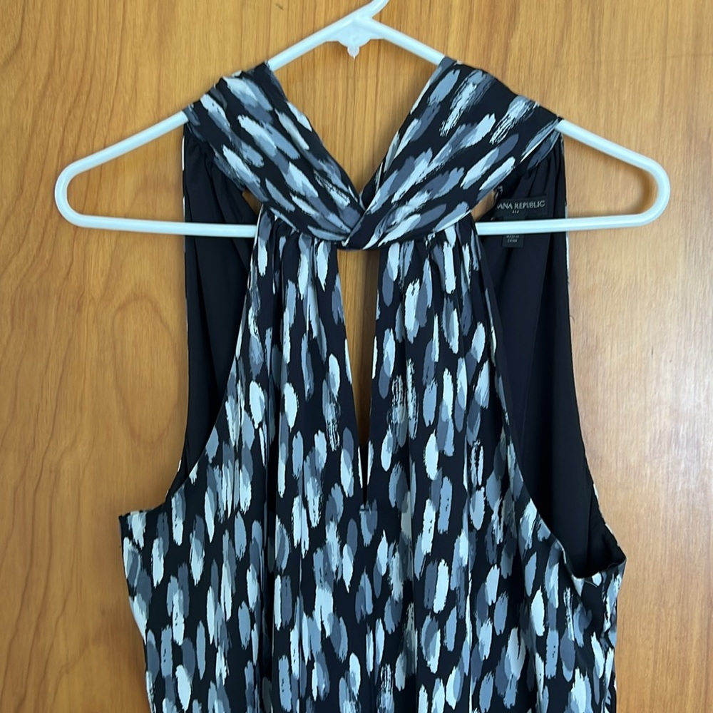 Banana Republic Black and Gray Dress